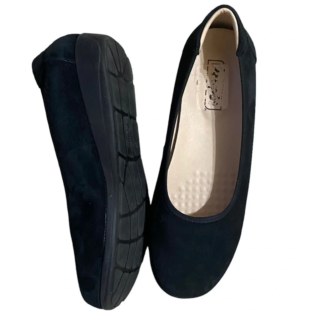 PROPÉT YARA Black Suede/Leather 1” Wedge Slip-Ons Gothic BALLETCORE Mini…